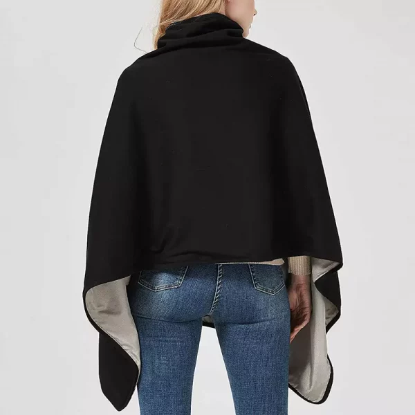 Black Pregnancy Poncho EMF Protection - Nurture Guard